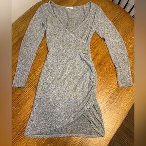 Heart Hips Heather Gray Long Sleeve Dress